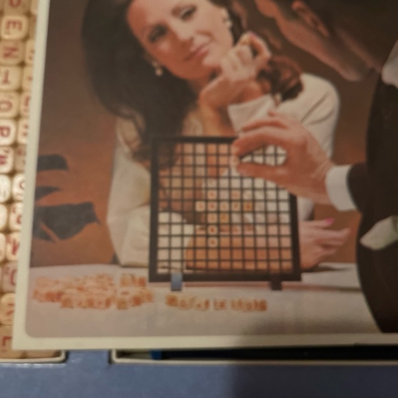 Classic Word Game with Blue and Cream Design Vintage - Picture 5 of 12